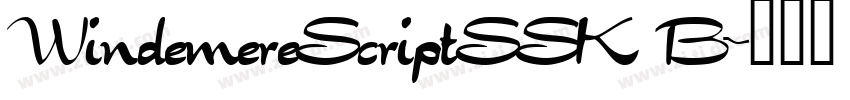 WindemereScriptSSK B字体转换
